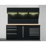  Töökoja sisustuse komplekt FLEXLINE Black Mini