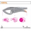 1051 100-ADJUST.SELF-LOCKING PLIERS L