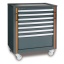 Tööriistakäru C55 C7-MOBILE ROLLER CAB 7 DRAWERS GREY